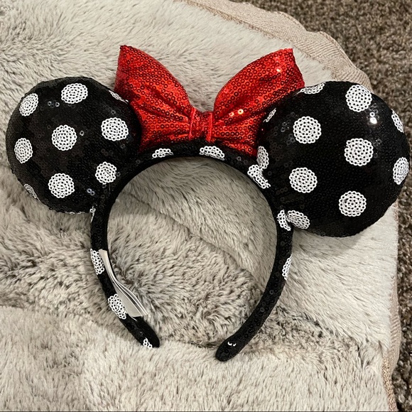 Disney Parks Polka Dot Minnie Ears - Picture 2 of 2